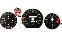Mercedes W124 E светодиодные шкалы (циферблаты) на панель приборов - дизайн 2
