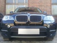 BMW X6; X5 (06–12) Защита радиатора Premium, чёрная (3D)
