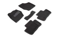 Citroen C4; 408 (13–) Коврики салона текстильные 3D, чёрные