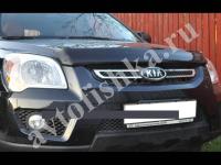 Дефлектор капота темный Kia Sportage 2005-2010