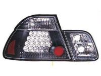 BMW 3 E46 (98-01) 4 дв. седан фонари задние светодиодные черные, комплект лев.+прав.