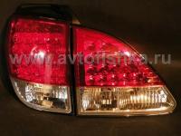 Lexus RX300 (97-03) задние фонари светодиодные красно-хромированные, комплект 2 шт.