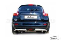 Защита заднего бампера "уголки" Arbori d57 NISSAN JUKE 2WD 2010-