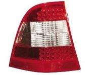 Mercedes ML W163 (98-05) фонари задние светодиодные красно-хромированные, комплект 2 шт.