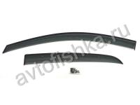 Nissan Tiida (2007-) седан дефлекторы окон дымчатые, дизайн оригинал.