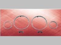 BMW 5 E39 (95-03) декоративные накладки комбинации приборов, кольца хромированные.