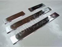 Ford Focus 2 (2005-2008) накладки на пороги из нержавеющей стали, 4 шт.