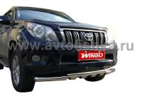 Toyota Land Cruiser Prado 150 защита переднего бампера, труба 76 мм