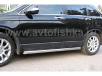 Honda CR-V (07-09) пороги боковые, труба 76 мм