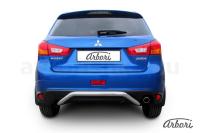 Защита заднего бампера Arbori d57 "скоба" MITSUBISHI ASX 2014-