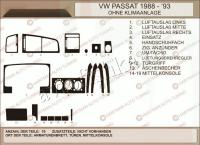Volkswagen Passat 1988-1993 декоративные накладки (отделка салона) под дерево, карбон, алюминий