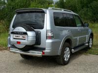 Mitsubishi Pajero (07–/11–) Защита задняя (центральная) 75х42 мм