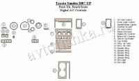 Декоративные накладки салона Toyota Tundra 2007-н.в. базовый набор, Bench Seats, авто AC Control