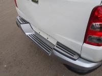 Mitsubishi L200 (15–) Накладки на задний бампер (лист шлифованный) 3 шт.