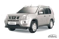 Защита переднего бампера Arbori d76 черная NISSAN X-TRAIL 2007-2010