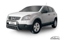 Защита передняя Arbori d57 низкая c защитой картера NISSAN QASHQAI +2 2007-2011