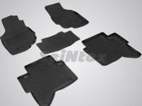 Toyota Hilux (12–14) Коврики салона резиновые с высоким бортиком