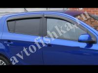 Дефлекторы боковых окон EGR 4 части темные Hyundai I20 2008-2012