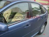 Ford Focus (05-) хэтчбек наружние планки оконных рамок дверей, из нержавеющей стали, комплект 4 шт.