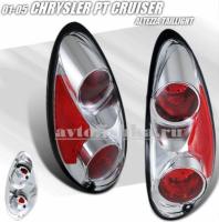 Chrysler PT Cruiser (01-05) фонари задние красно-хромированные, комплект 2 шт.