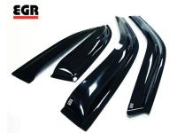 Дефлекторы боковых окон 4 части темные Toyota Camry 50 2011-