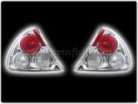 Mitsubishi Lancer (96-97) фонари задние красно-хромированные, лизайн Altezza, комплект 2 шт.