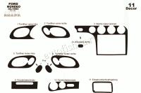 Ford Mondeo 1993-1996 декоративные накладки (отделка салона) под дерево, карбон, алюминий