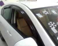 Mazda 3 (09–12) Дефлекторы боковых окон, темные, 4 части, седан