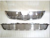 Toyota Corolla (06-) решетка радиатора и переднего бампера хромированные, комплект 2 шт.