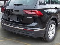 Volkswagen Tiguan (17–) Молдинг заднего бампера, нерж. сталь, 3 части.