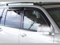Дефлекторы боковых окон 4 части темные Toyota Highlander 2001-2007