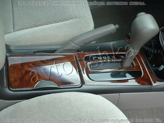 Декоративные накладки салона Toyota Camry 2005-2006 Соответствие OEM, с навигацией система