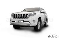 Защита переднего бампера Arbori d57+d57 двойная TOYOTA LAND CRUISER PRADO J150 2014-