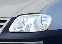 Volkswagen Caddy (04–09) Накладки на передние фары, 2 части
