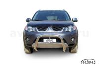 Защита передняя Arbori d76 низкая MITSUBISHI OUTLANDER XL 2006-2010