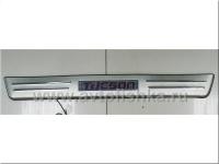 Hyundai Tucson (04-) накладки порогов дверных проемов, из нержавеющей стали с подсветкой TUCSON.