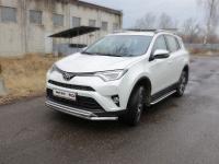 Toyota RAV4 (15–) Защита передняя нижняя (двойная) 60,3/42,4 мм