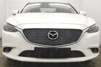 Mazda 6 (15–) Защита радиатора Premium, чёрная, верх