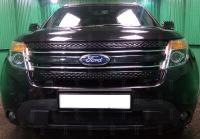 Ford Explorer (12–15) Защита радиатора, чёрная
