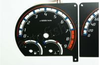 Mitsubishi Colt 1988-1992 светодиодные шкалы (циферблаты) на панель приборов