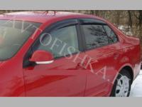 Дефлекторы боковых окон 4 части темные VW Jetta 2005-2010