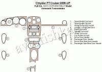 Декоративные накладки салона Chrysler PT Cruiser 2006-н.в. полный набор