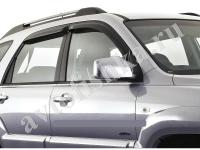 Дефлекторы боковых окон EGR 4 части темные Kia Sportage 2005-2010