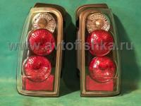 Toyota 4 Runner (96-03) фонари задние черные, комплект 2 шт.