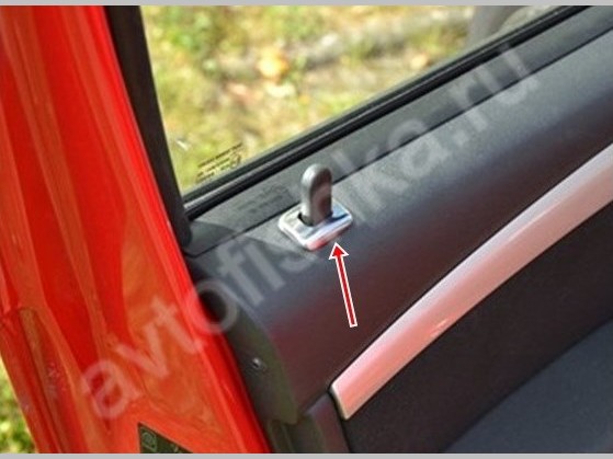 Renault Sandero (2006-) рамки внутренних кнопок замков дверей из нержавеющей стали, 4 шт.