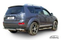 Защита заднего бампера Arbori d57 MITSUBISHI OUTLANDER XL 2006-2010