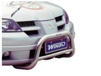 Mitsubishi Outlander (01-06) защита переднего бампера, труба из нержавеющей стали 63mm