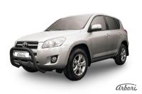 Защита передняя Arbori d76 низкая черная TOYOTA RAV-4 2009-2010