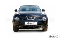 Защита переднего бампера Arbori d57 короткая NISSAN JUKE 2WD 2010-