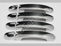 Volkswagen Touran (2009-) накладки на ручки дверей из нержавеющей стали, 4 шт.